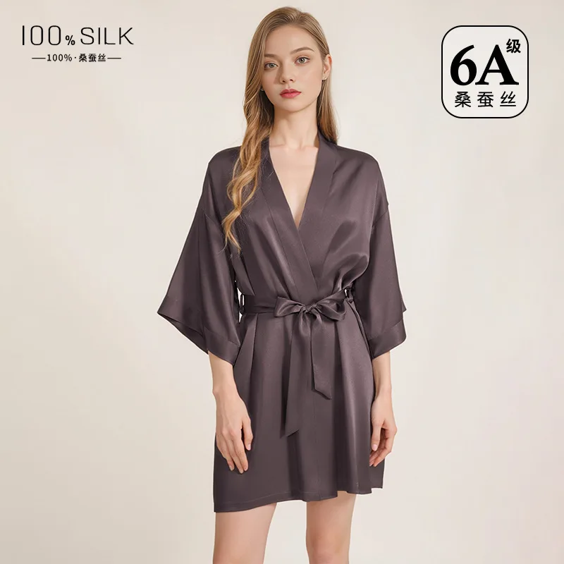 Women Pure Mulberry Silk Bathr - Robe Silk Women review and price